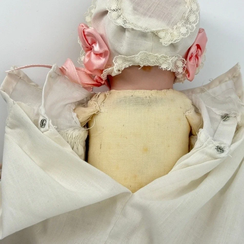 1978 Bye-Lo Baby Doll Reproduction Porcelain Head Cloth Body 12 inch Vintage